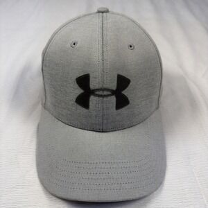 Under Armour Blitzing Light Gray Hat Cap‎ Low Stretch Golf Sporty Men Size M/L
